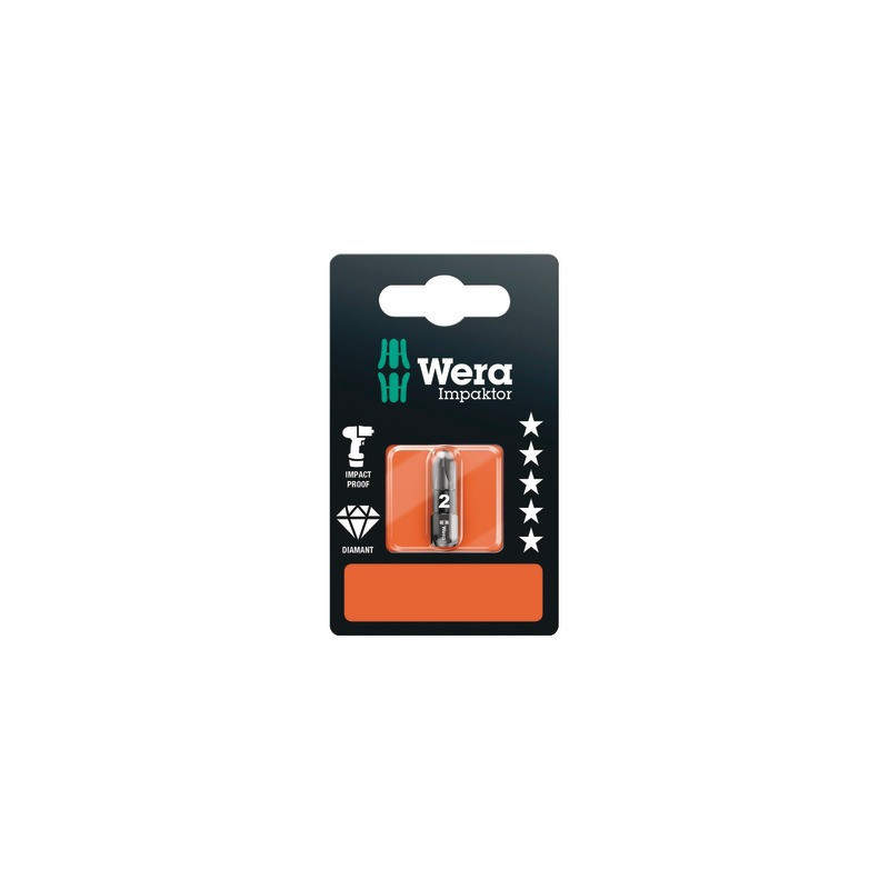 Embouts IMP DC SB Impaktor, PZ 2 x 25 mm- WERA - 05073921001
