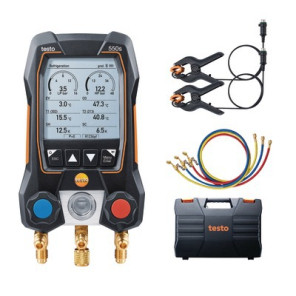 Kit standard Testo 550S avec flexibles - kit manomètre froid 2 voies- TESTO - 0564 5504