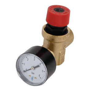 Valvola riscaldamento con manometro- DIFF - 100016