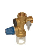 Groupe de sécurité droit en laiton 3/4", siège inox- DIFF - 100307
