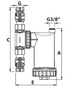 Safe cleaner valvola 1" corpo ottone- RBM - 23440650