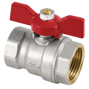 Valvola a sfera FF maniglia a farfalla tipo edificio 3/4"- DIFF - 110025