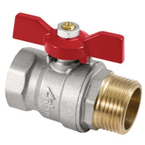 Valvola a sfera MF maniglia a farfalla tipo applicazioni civili 1"- DIFF - 110038