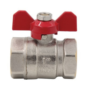 Valvola a sfera FF maniglia a farfalla PN 40 3/4"- DIMPEXP - 1342-34