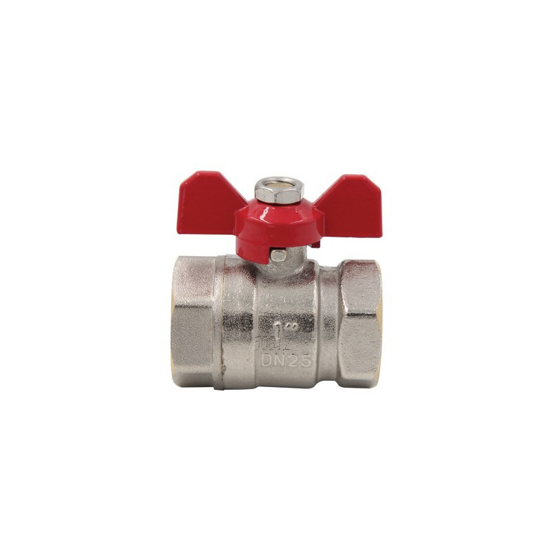 Valvola a sfera FF maniglia a farfalla PN 40 3/4"- DIMPEXP - 1342-34