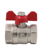 Valvola a sfera FF maniglia a farfalla PN 40 3/4"- DIMPEXP - 1342-34