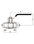 Vanne MF poignée plate PN40 3/8"- DIMPEXP - 1152-38