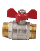 Valvola a sfera MM maniglia a farfalla PN 40 3/8"- DIMPEXP - 1362-38