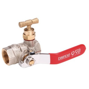Valvola a sfera FF con scarico PN 40 2"- DIMPEXP - 2142-2