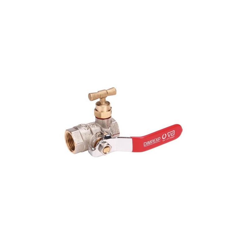 Valvola a sfera FF con scarico PN 40 2"- DIMPEXP - 2142-2