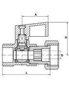 Rubinetto a sfera applicazioni specifiche 15/21- DIFF - 110144 Rubinetto a sfera applicazioni specifiche 15/21- DIFF - 110144