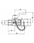 Rubinetto MM con chiave quadrata e tappo 1/2 tappy- EFFEBI - 2157N404