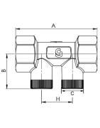 Valvola di ritegno nf antinquinamento hosta 3/4" FF- DIFF - 110305