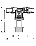 Disconnettore 1/2" scudo ca non controllabile 573- RESIDEO - CA295-1/2A