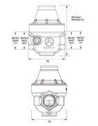 Riduttore isobar FF 3/4 coperchio ottone iso20f- ITRON - ISO20FMG