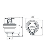 Miniluft compatto 3/8 senza valvola di isolamento- RBM - 28270300