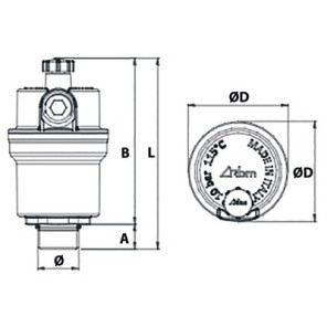 Miniluft flusso 47l/mn 1/2"- RBM - 28280400