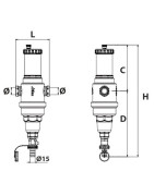 Degasatore e defangatore airterm dirt 3/4"- RBM - 28310500