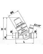 Riduttore di pressione rinox e filtro 3/4"- RBM - 28480500