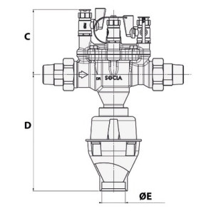 Disconnettore BA2860 DN20- SOCLA - 149B3881