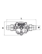 Disconnettore BA2860 DN20- SOCLA - 149B3881