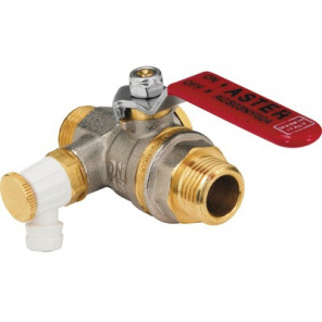 Valvola a sfera con scarico maniglia piana MM1/2? ASTER- EFFEBI - 2373R404