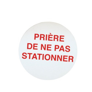 Étiquette rigide prière de ne pas statio- DIFF - 111796