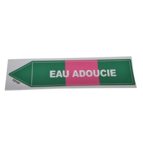 Étiquette souple adhésive eau adoucie- DIFF - 111814  - (X10)
