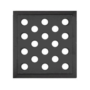 Griglia in ghisa 160x160 con fori 15mm - DIFF- DIFF - 150564