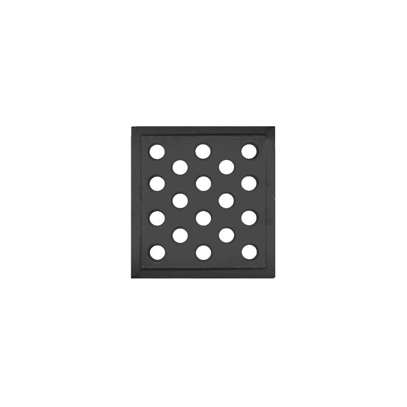 Griglia in ghisa 160x160 con fori 15mm - DIFF- DIFF - 150564