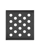 Griglia in ghisa 160x160 con fori 15mm - DIFF- DIFF - 150564
