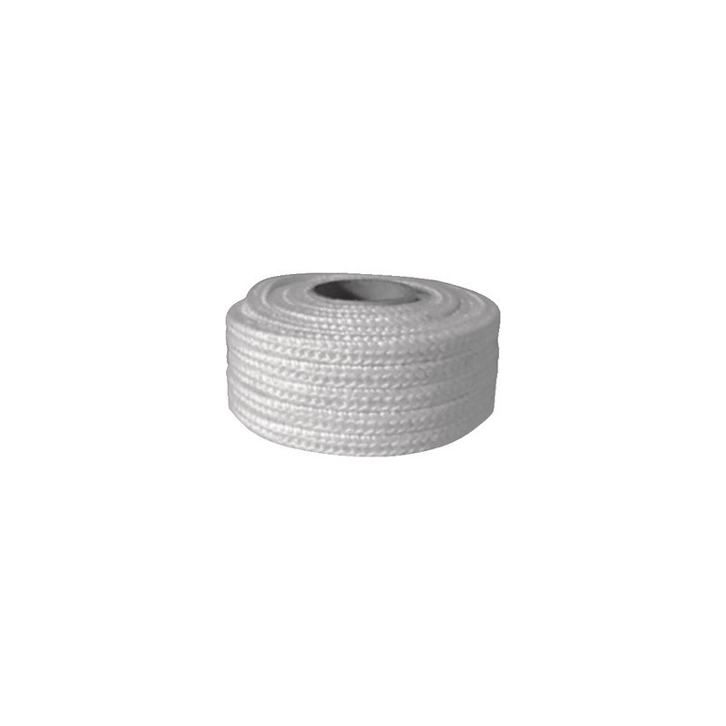 Bobina 5mt treccia vetro bianca 10x10mm- DIFF - 150612