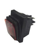 Interruttore a soffietto luminoso rosso 16a - DIFF- DIFF - 150647