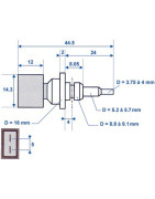 Sonda termistore- DIFF pour Chaffoteaux - 61000733