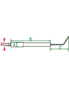 Elettrodo accensione + sonda rilevazione- DIFF pour Cuenod - 170432