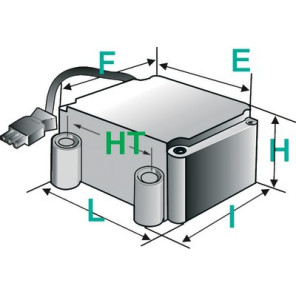Trasformatore accensione W-ZG 01- DIFF pour Weishaupt - 603096