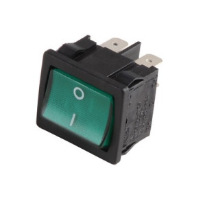 Interruttore bipolare luminoso verde- DIFF pour De Dietrich Chappée - 95325027