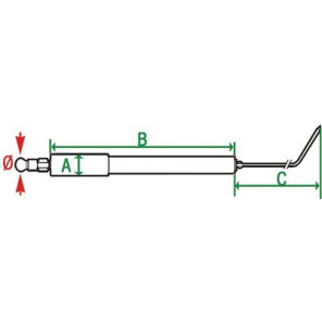 Elettrodo specifico UNIJET 2004- DIFF pour Unical - 03608K