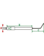 Elettrodo rilevazione corto 48 corpo cavo- DIFF pour Bosch - 87168163540 Elettrodo rilevazione corto 48 corpo cavo- DIFF pour Bosch - 87168163540