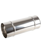 Condotto inox Ø125mm x 1,00m- ISOTIP JONCOUX - 031012