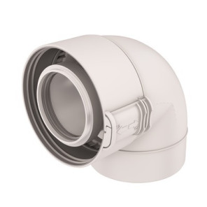 Gomito 87° PPTL/PVC bianco UBBINK 227520- UBBINK - 229520