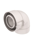 Gomito 87° PPTL/PVC bianco UBBINK 227520- UBBINK - 229520