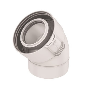 Gomito 45° condensazione gasolio/gas- UBBINK - 229200  - (X2)