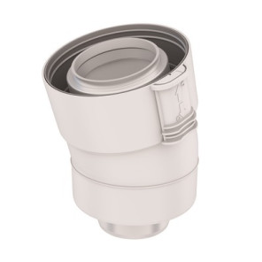 Coude 15°condensation fioul/gaz PPTL/PVC- UBBINK - 229201