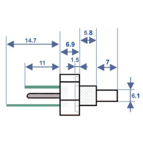 Sonda temperatura NTC- DIFF pour Chaffoteaux - 998458-01