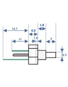 Sonda temperatura NTC- DIFF pour Chaffoteaux - 998458-01