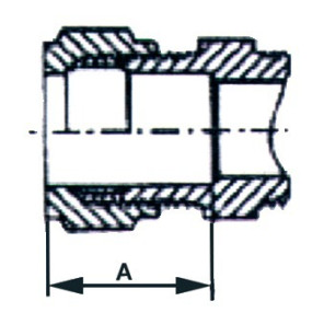 Raccordo a ogiva diritto F3/8 x tubo 8mm- DIFF - 601607  - (X2)