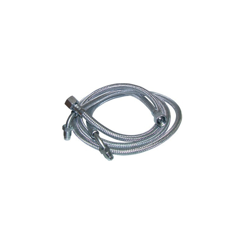 Flessibile gasolio F3/8" x M1/4 con anello su gomito 90° 900mm- DIFF - 602178  - (X2)