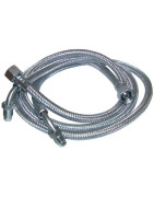 Flessibile gasolio F3/8" x M1/4 con anello su gomito 90° 900mm- DIFF - 602178  - (X2)