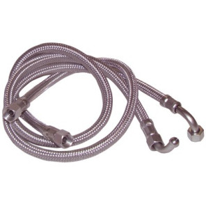 Flessibile gasolio F3/8" x F1/4" a gomito 90° L1000mm- DIFF - 602195  - (X2)